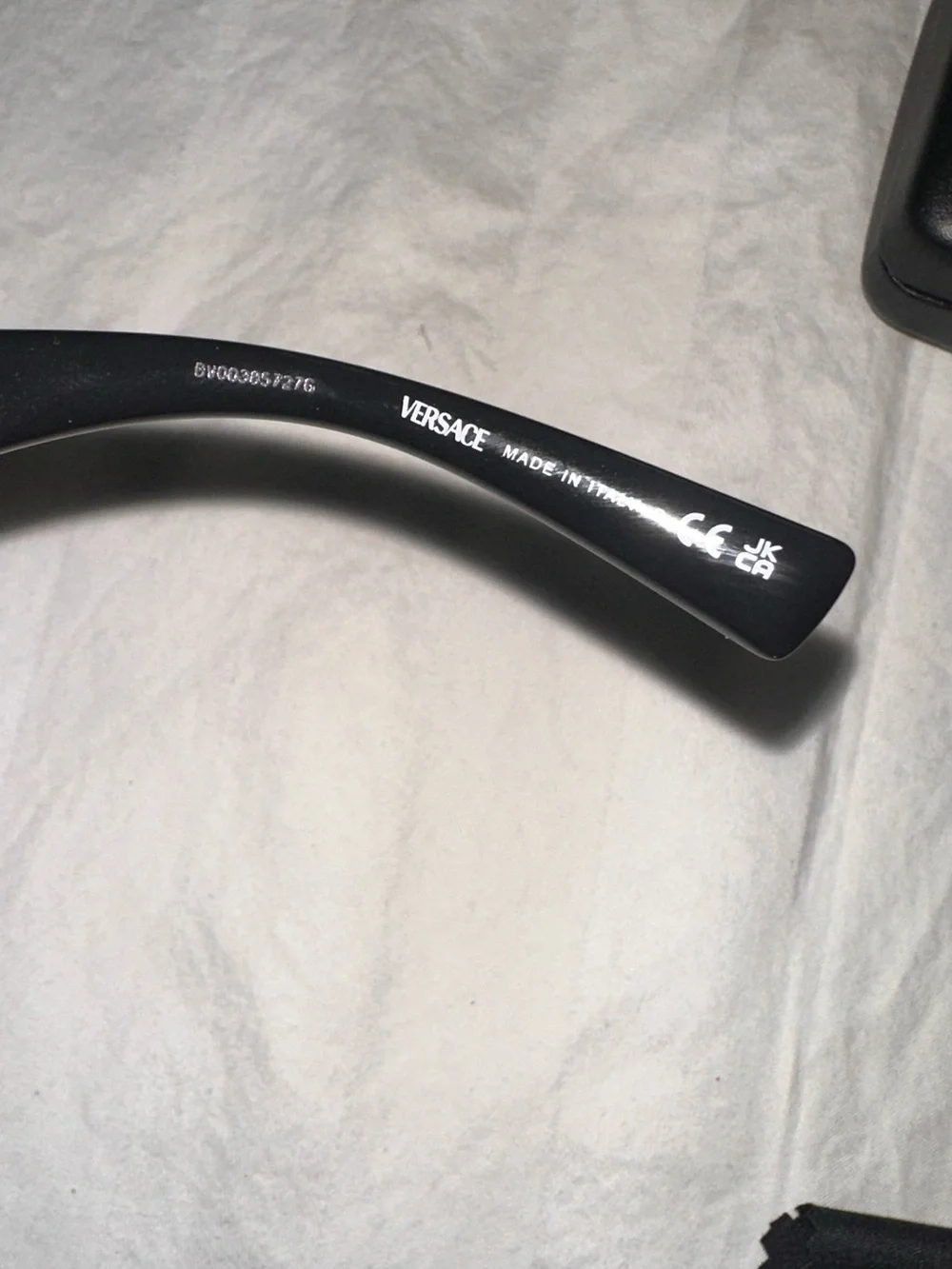 New Versace Black Sunglasses - Bold Rectangle Frame